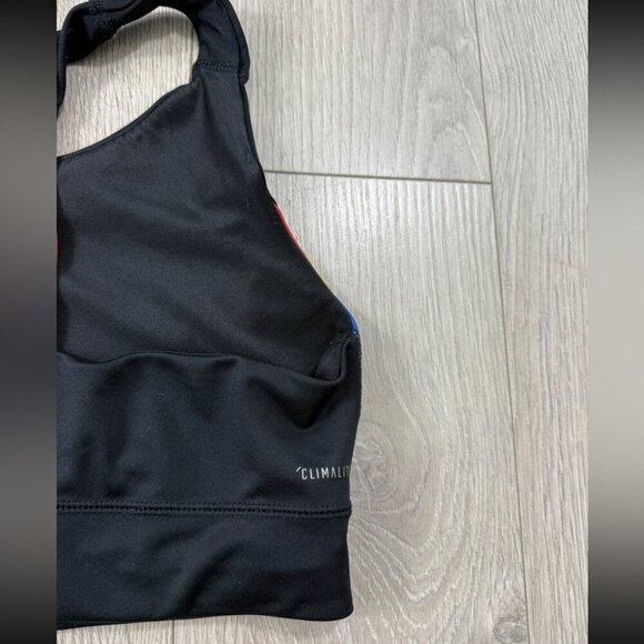 Adidas x Farm Rio Black Stripe Multi Sports Bra Crop Top - Picture 8 of 15